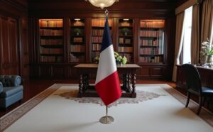 drapeau france sur hampe