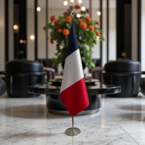 drapeau france sur hampe