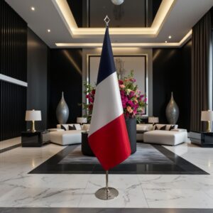 drapeau france sur hampe
