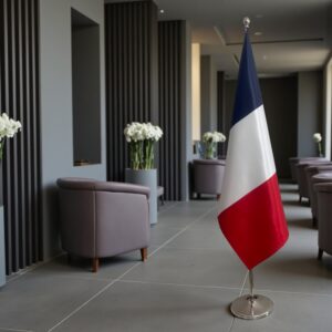 drapeau france sur pied