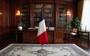 drapeau france sur socle