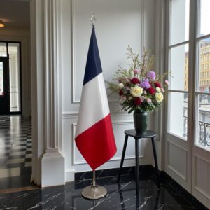 drapeau france sur socle