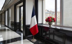 drapeau france sur socle