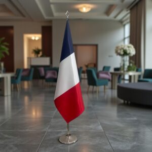 drapeau france sur socle