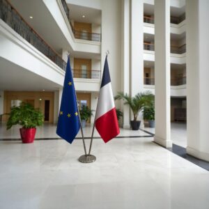 drapeau france sur pied