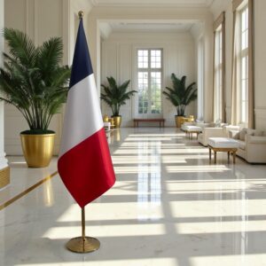 drapeau france sur pied