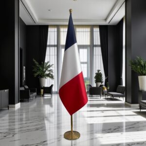 drapeau france sur pied