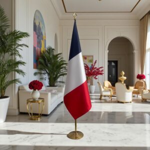 drapeau france sur pied