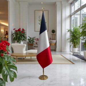 drapeau france sur pied