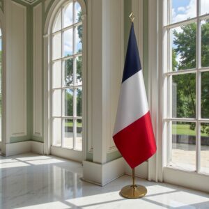 Pavillon france avec socle en marbre de prestige
