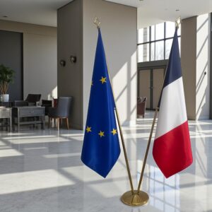 drapeau france sur pied