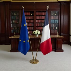 drapeau france sur pied