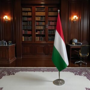 drapeau Hongrie sur hampe