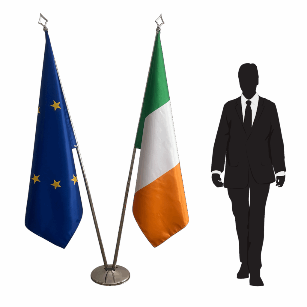 drapeau irlande sur hampe