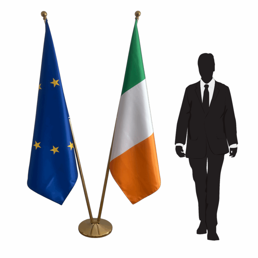 drapeau irlande sur hampe