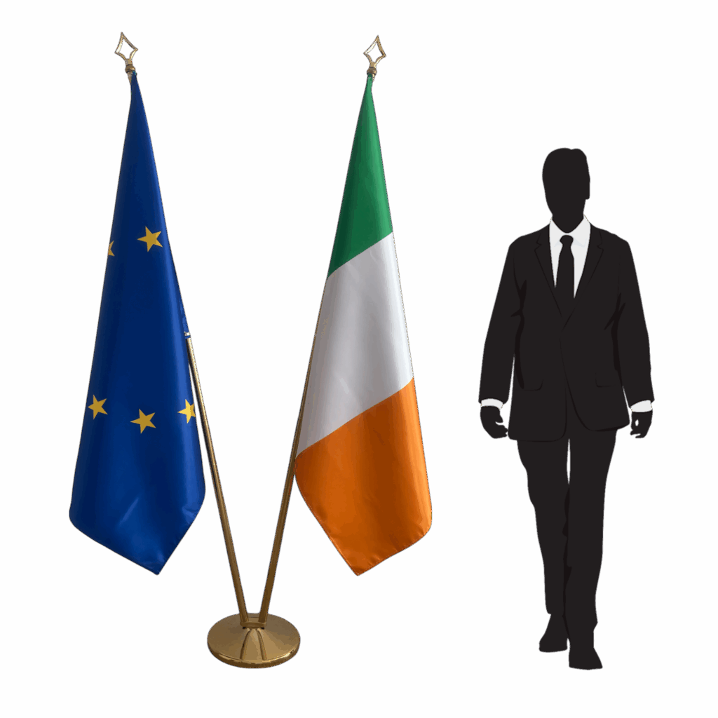 drapeau italie sur hampe