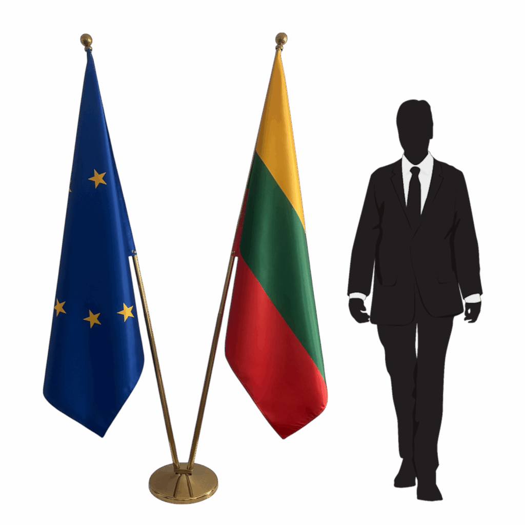 Pavillon Lituanie sur socle en granit antidérapant