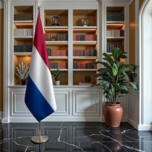 drapeau Pays-Bas sur pied