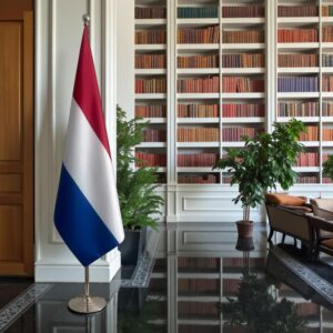 drapeau Pays-Bas sur pied
