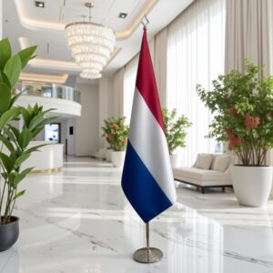 drapeau Pays-Bas sur pied