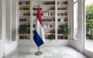 drapeau Pays-Bas sur hampe