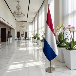 drapeau Pays-Bas sur hampe