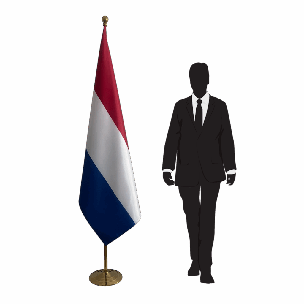 Drapeau Pays-Bas sur pied