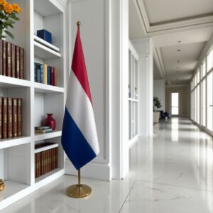drapeau Pays-Bas avec socle