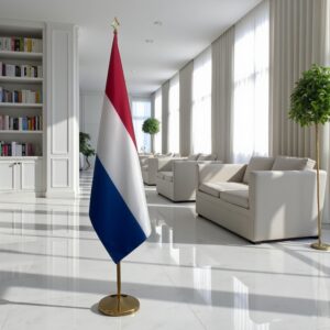 drapeau Pays-Bas avec socle