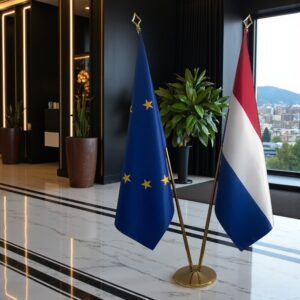 drapeau Pays-Bas et UE