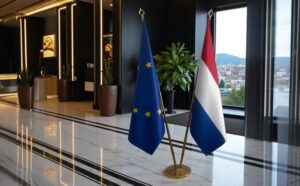 drapeau Pays-Bas et UE