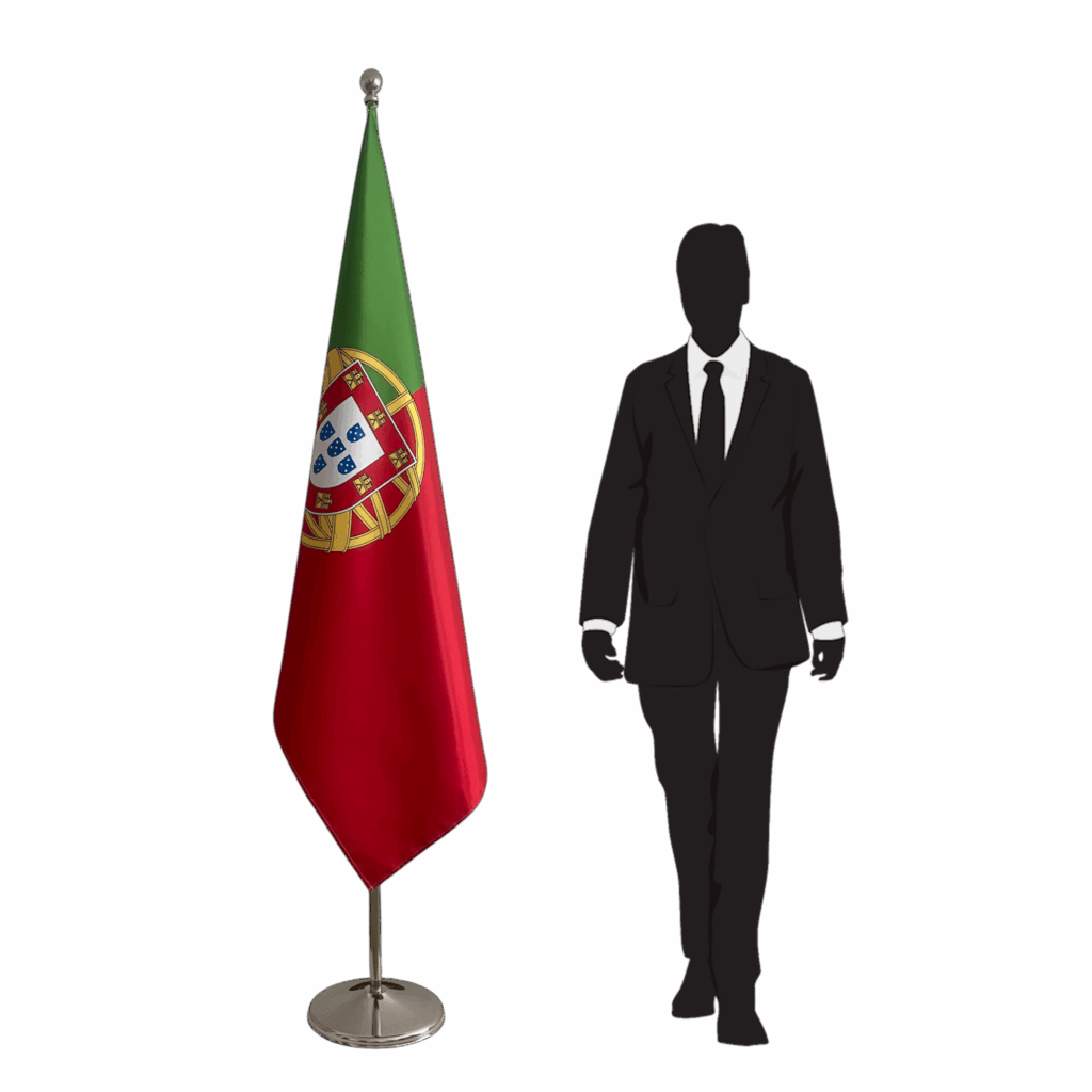 drapeau portugal sur pied