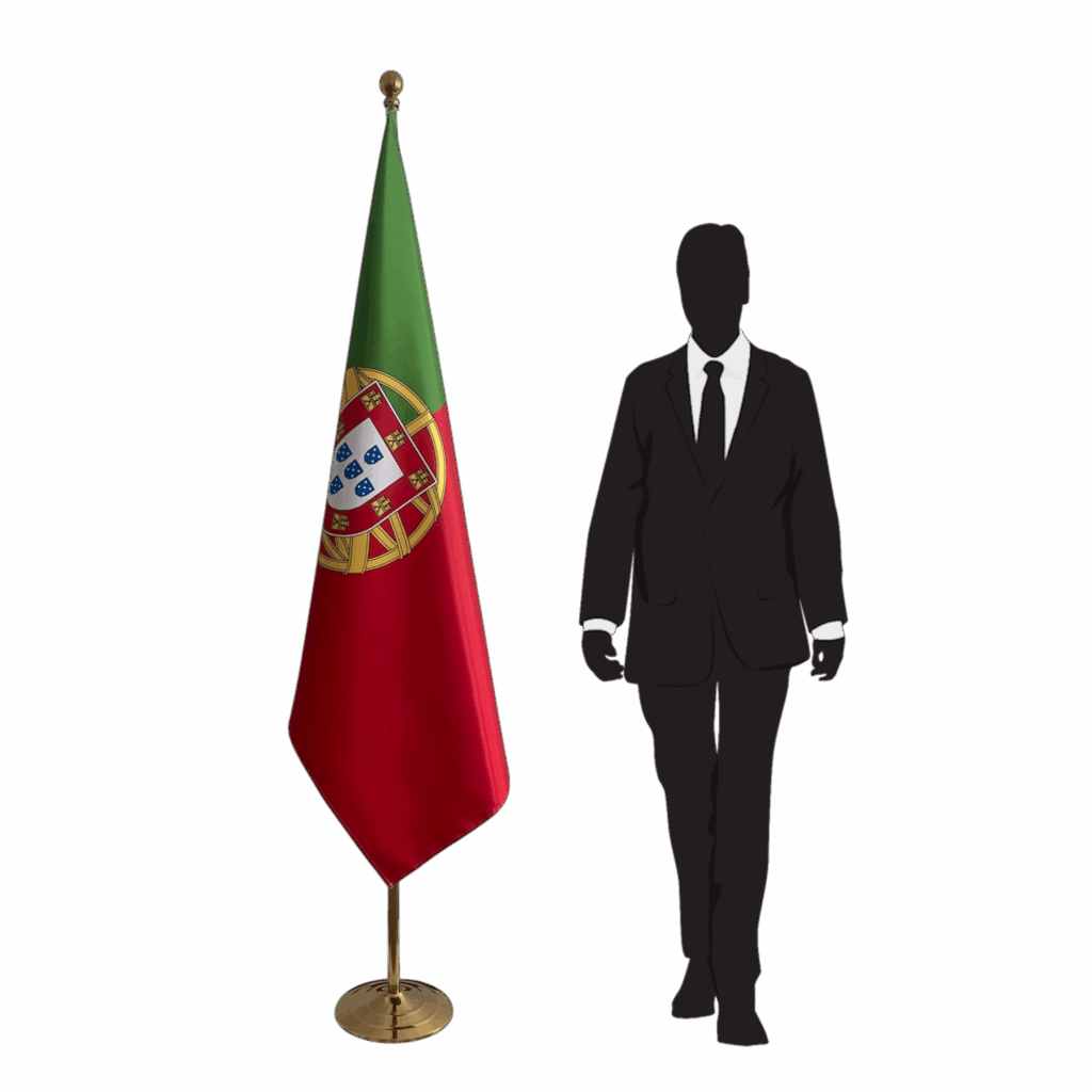 drapeau portugal sur pied