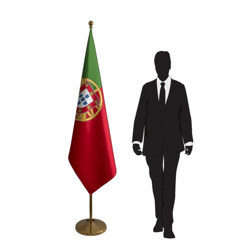 drapeau portugal sur hampe