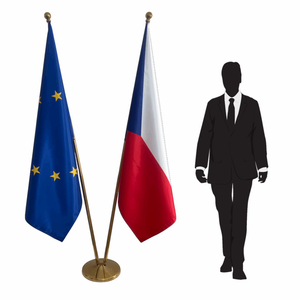 Pavillon tchèque sur socle en marbre de prestige