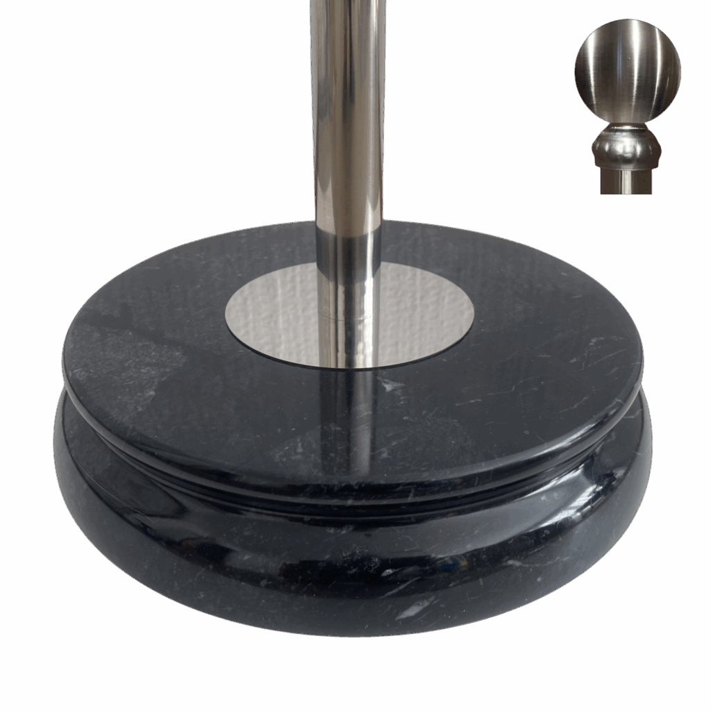 pied drapeau en aluminium stable