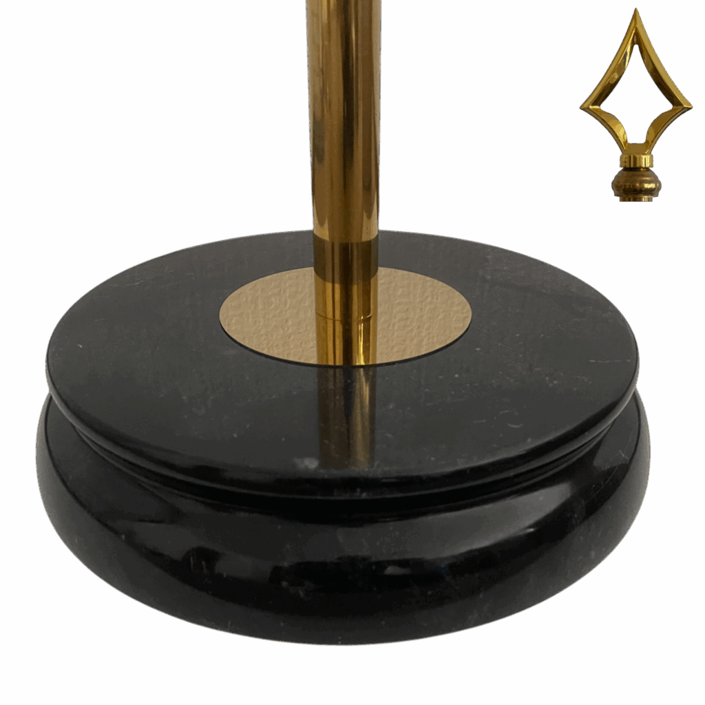 pied drapeau marbre haut de gamme