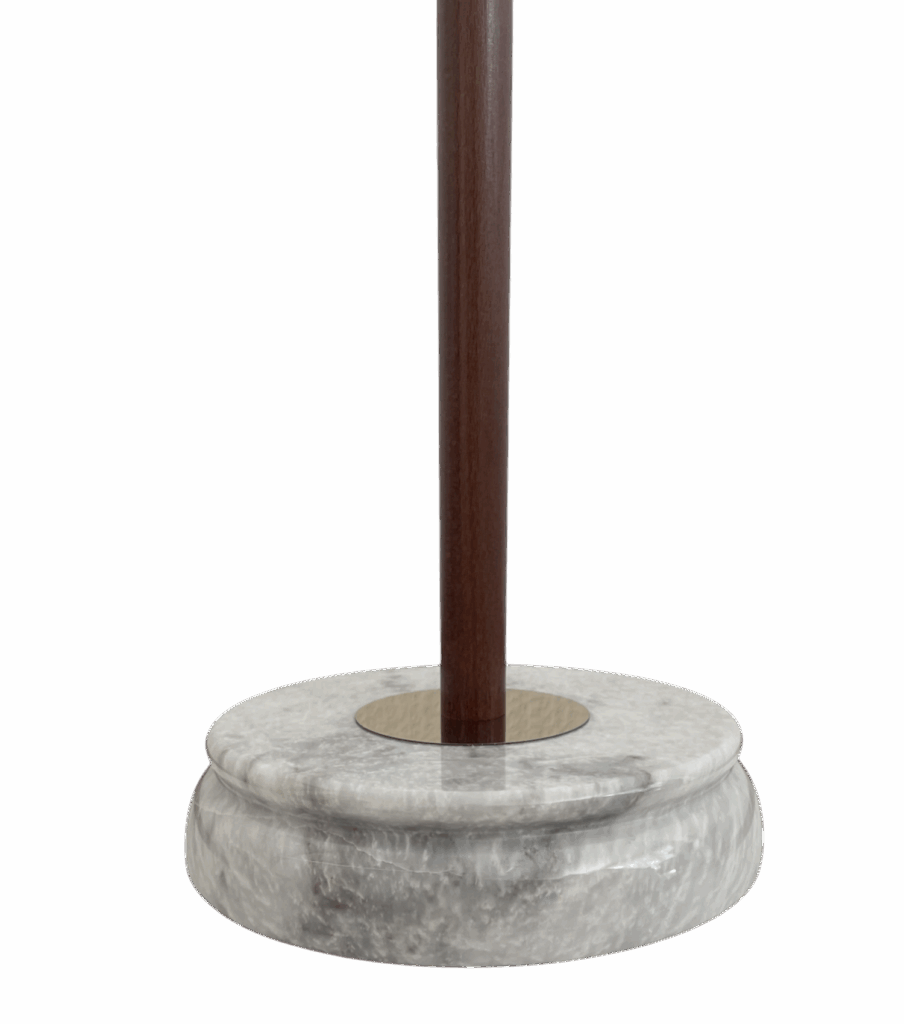 support pied drapeau marbre représentatif