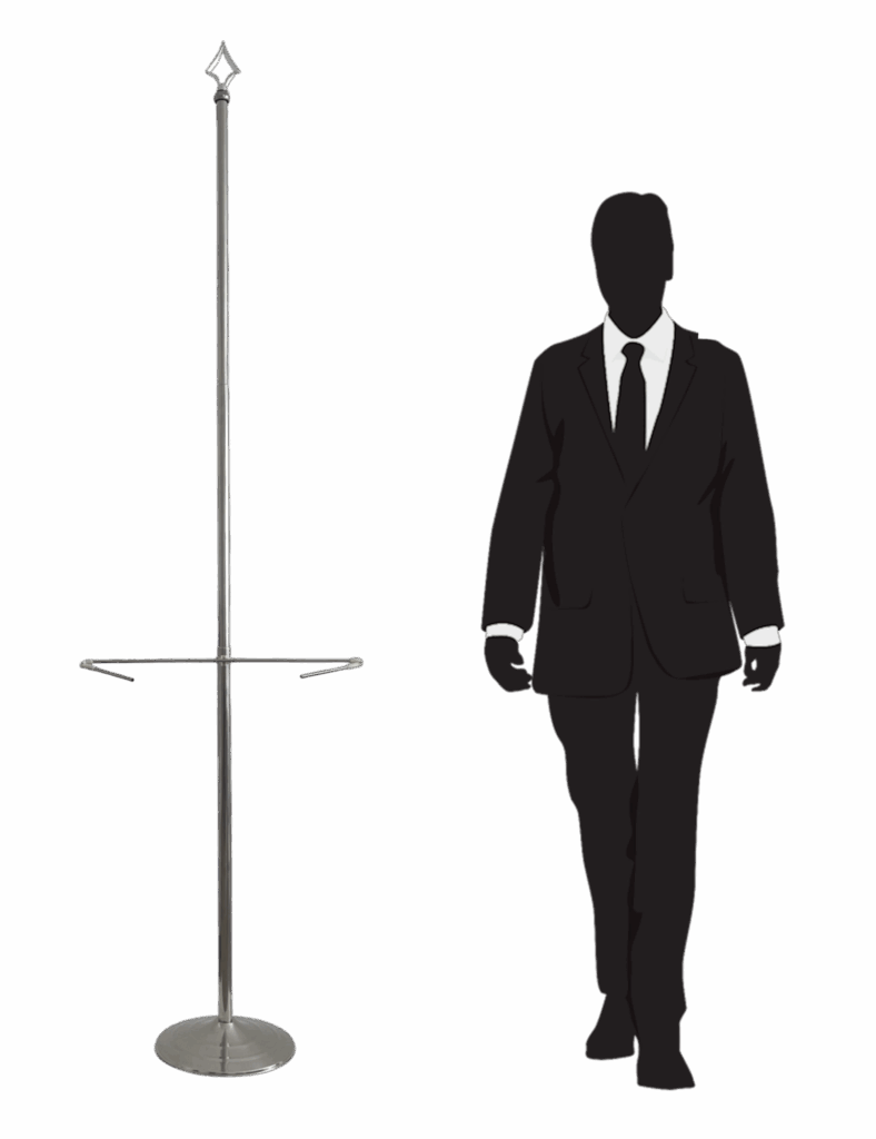 pied porte-drapeau de bureau