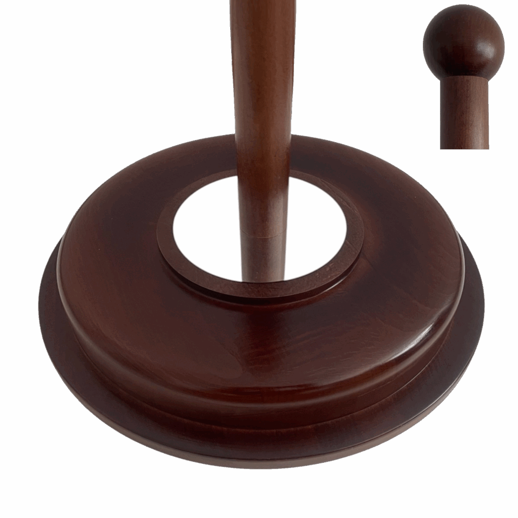 support pied drapeau bois professionnel