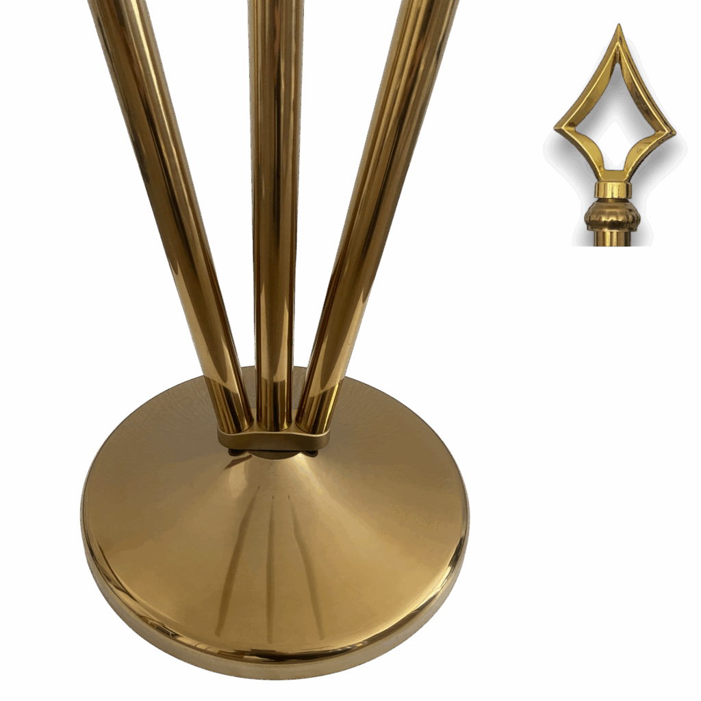 support pied drapeau en bois massif