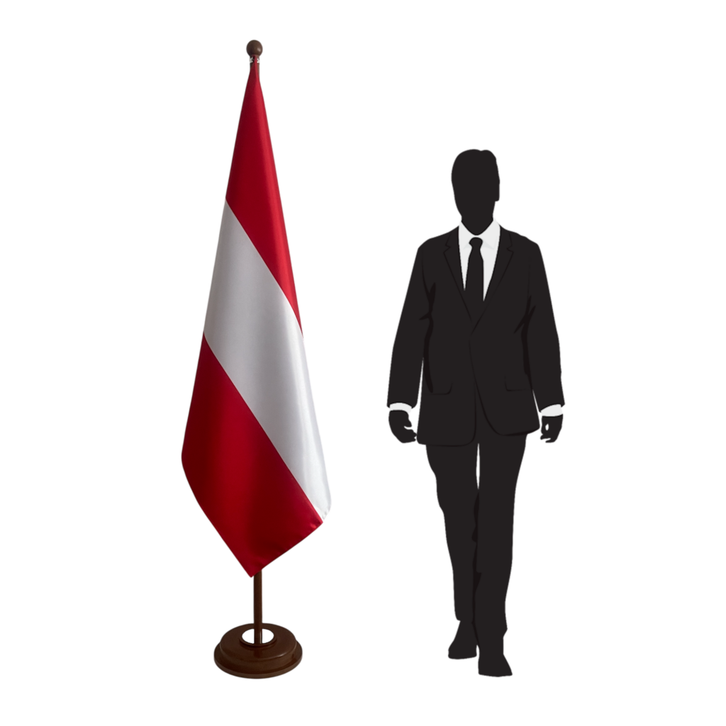 Bannière autriche en marbre institutionnel