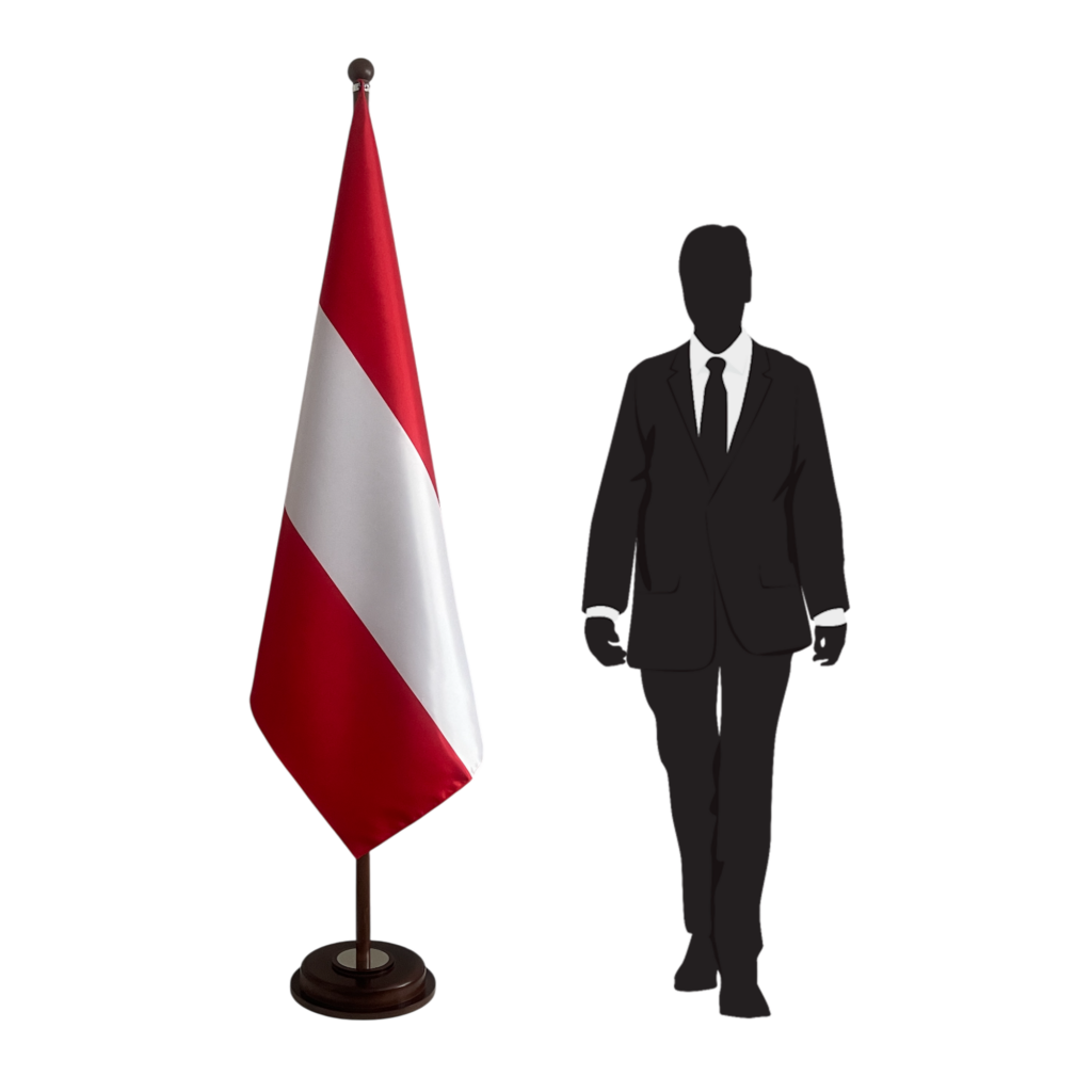 Drapeau autriche en marbre professionnel