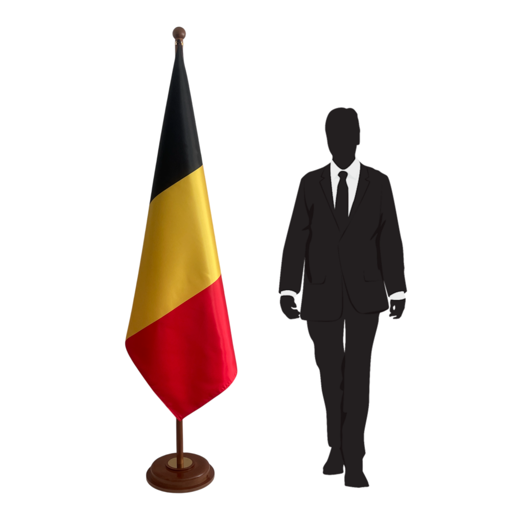 Bannière belgique en marbre institutionnel