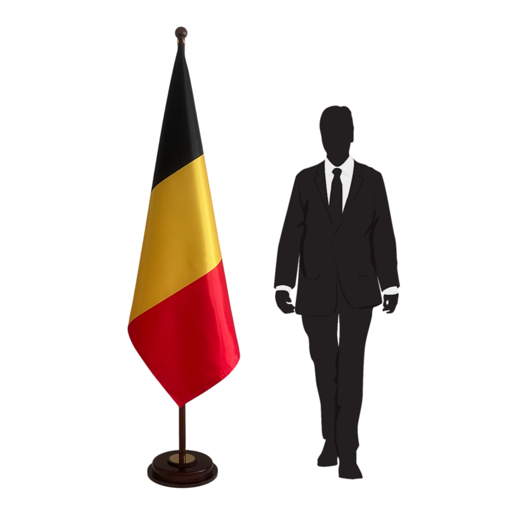 Drapeau belgique en marbre professionnel