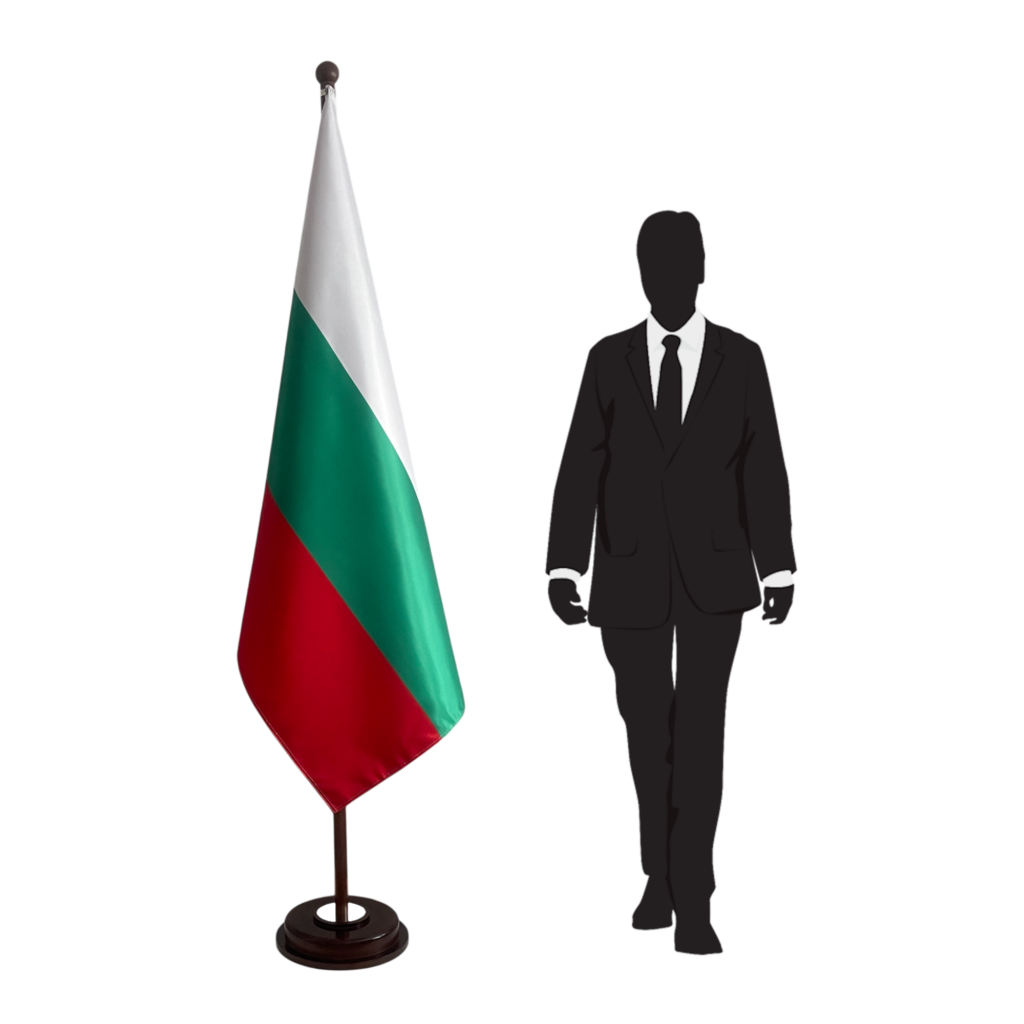 Drapeau bulgarie en marbre professionnel