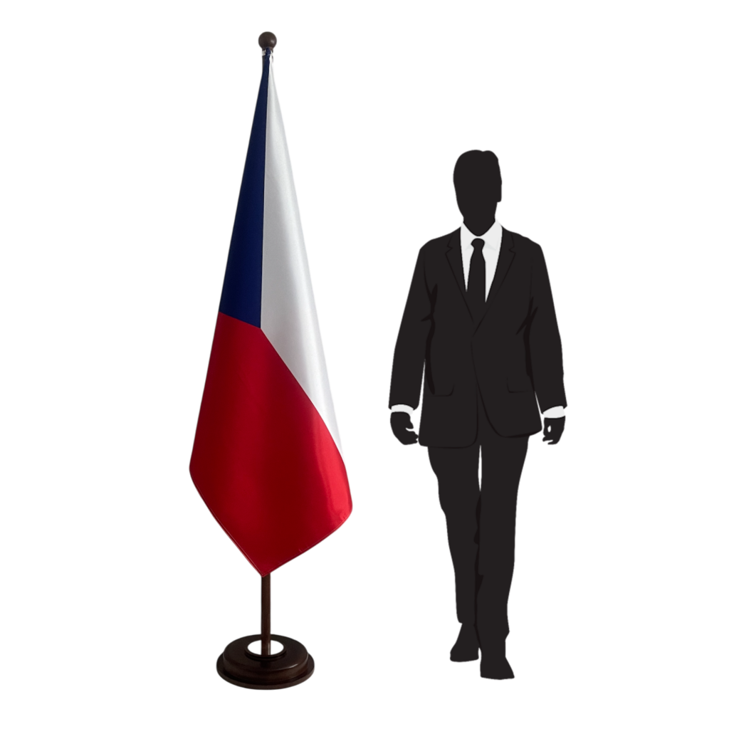 socle drapeau Tchéquie
