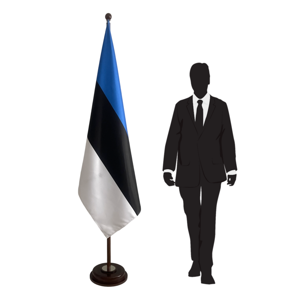 base drapeau Estonie en bois professionnel