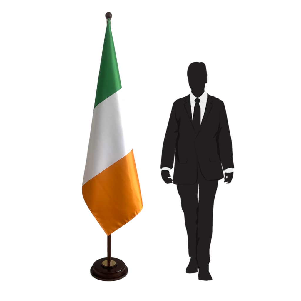 base drapeau irlande argenté design