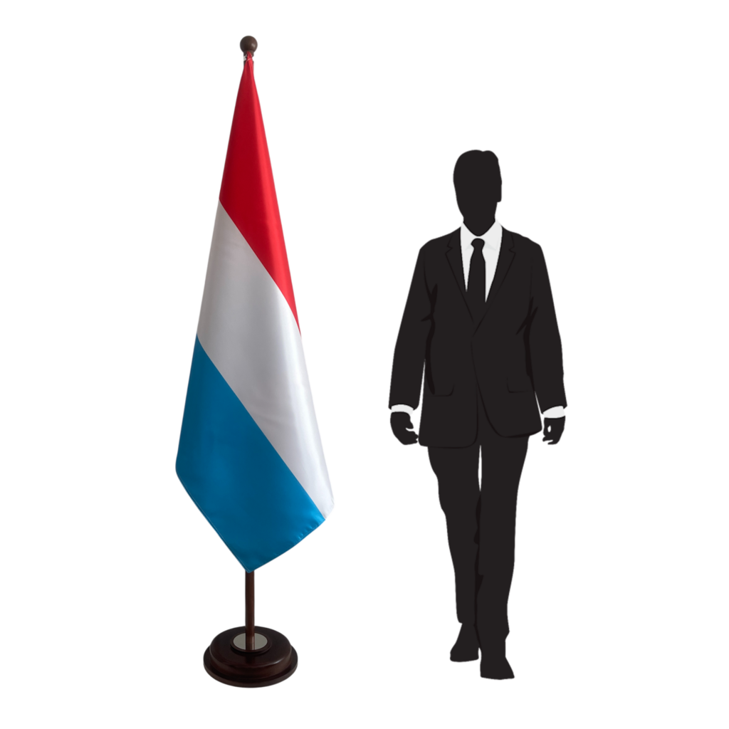 base drapeau luxembourg doré raffiné